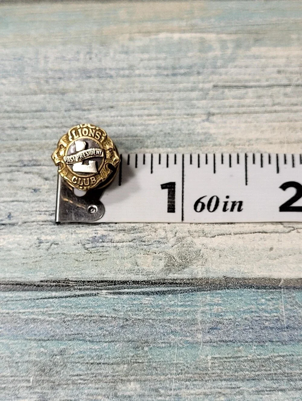 10k Lions Club Past President Pin - Gold Tone
